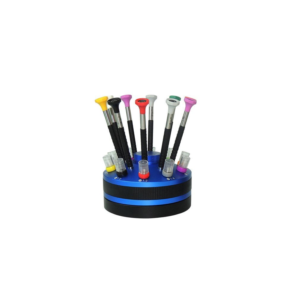 Watchmaker Screwdriver Set with Rotating Stand