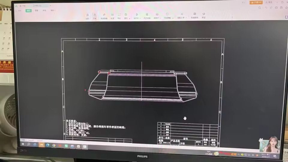 Production floor with large CNC machines and quality control inspection